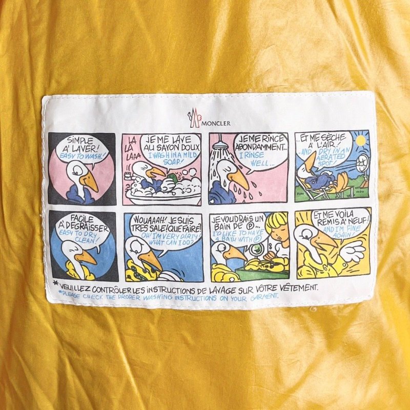 Moncler 湖水藍拼色亮面厚款羽絨外套00碼 98新配件塵袋衣架-2