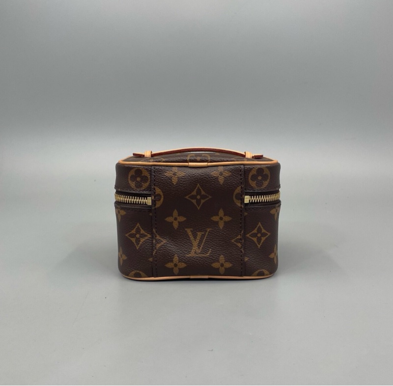 【99%新✨大全套✨有購證】LV 老花Nice Nano化妝盒手提斜挎包-1