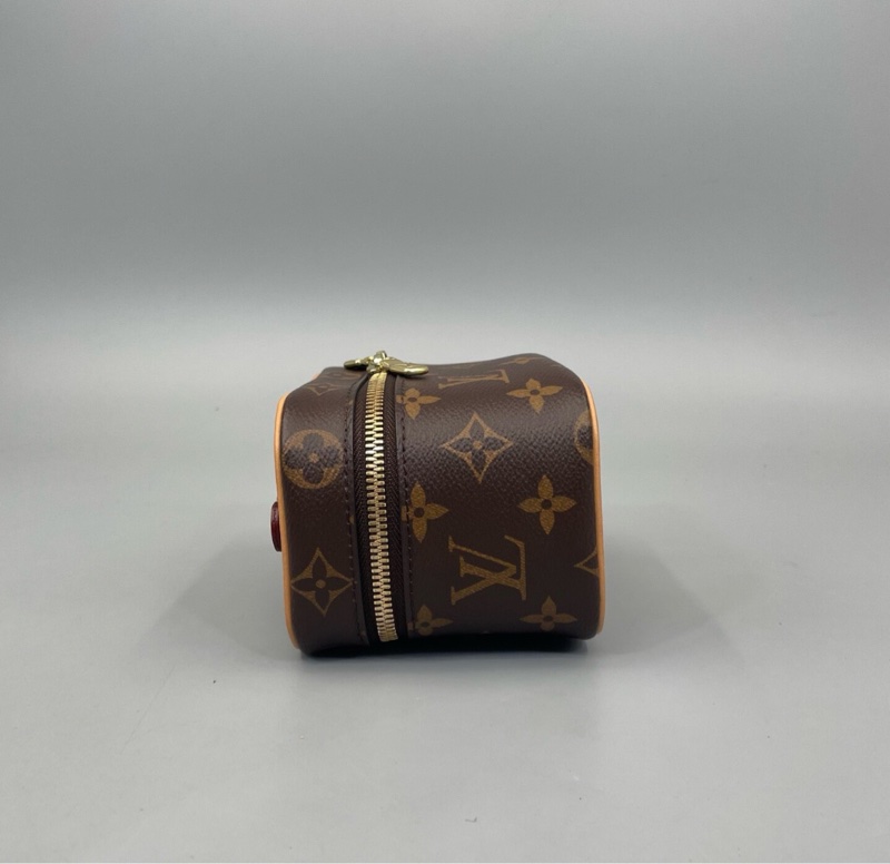 【99%新✨大全套✨有購證】LV 老花Nice Nano化妝盒手提斜挎包-3