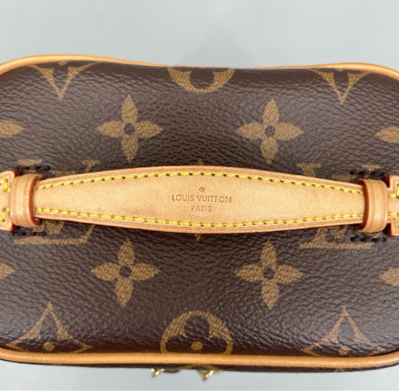 【99%新✨大全套✨有購證】LV 老花Nice Nano化妝盒手提斜挎包-5