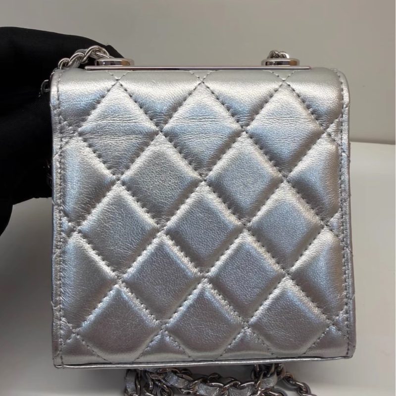 【92%新 到手不降價反爾漲價的炒賣款✨ 全網最低價！】Chanel 銀色 23C Trendy CC特別款 超級稀有保值款-5