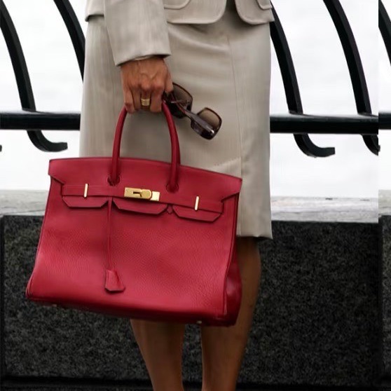 HERMES 金扣 birkin30手提包30*24*17 99新配件塵袋鎖鑰匙雨衣購證-0