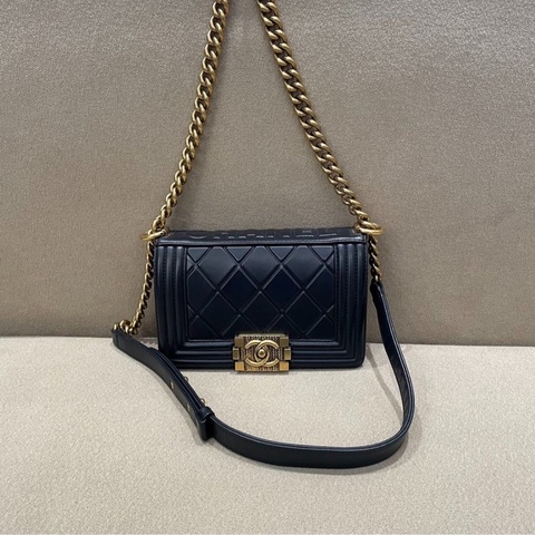 【99%新✨全平台最便宜】香奈兒chanel leboy 薩爾斯堡系列 小號21開