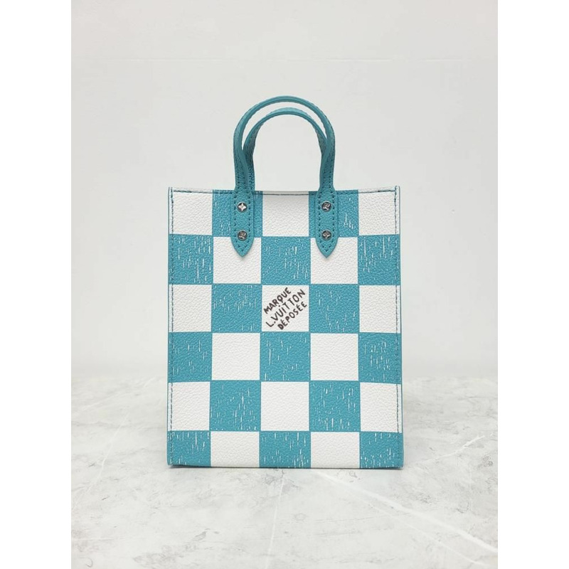 【包稅】LOUIS VUITTON Virgil Abloh Damier Sac Plat 手提斜背包-1