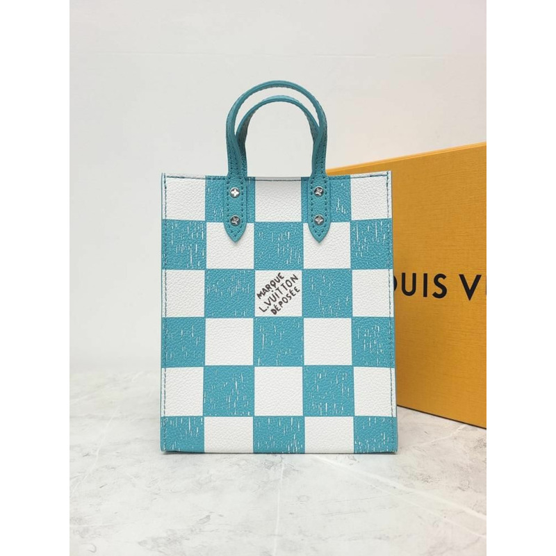 【包稅】LOUIS VUITTON Virgil Abloh Damier Sac Plat 手提斜背包-2