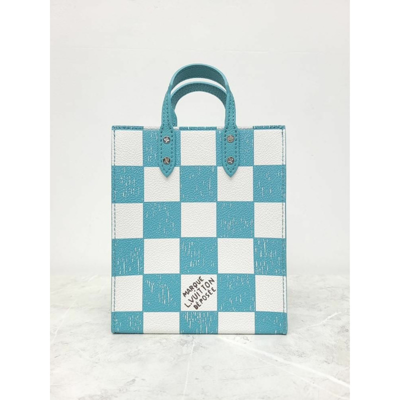 【包稅】LOUIS VUITTON Virgil Abloh Damier Sac Plat 手提斜背包-4
