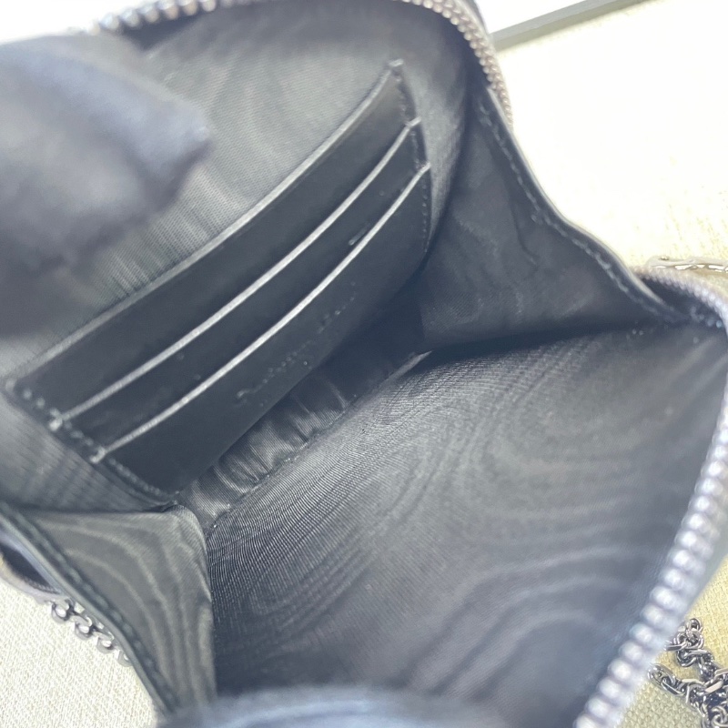 Dior 黑金竪版手機包羊皮革騰格紋可手提18*10*2.5 99新盒子塵袋-2