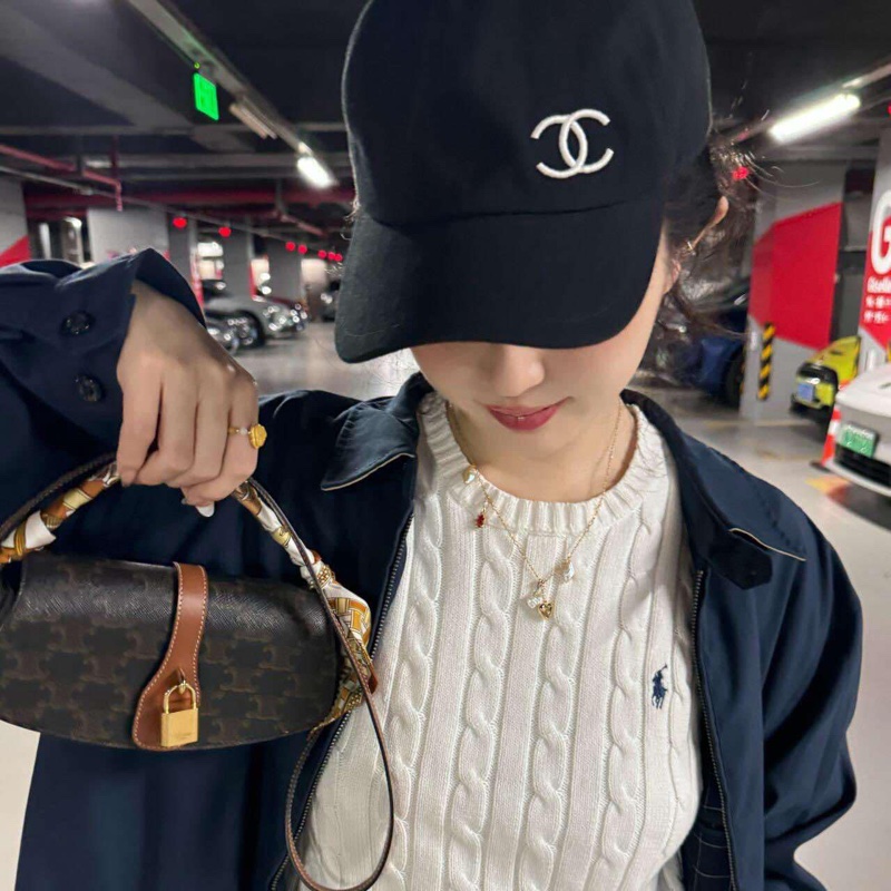 Chanel雙C棒球帽-12