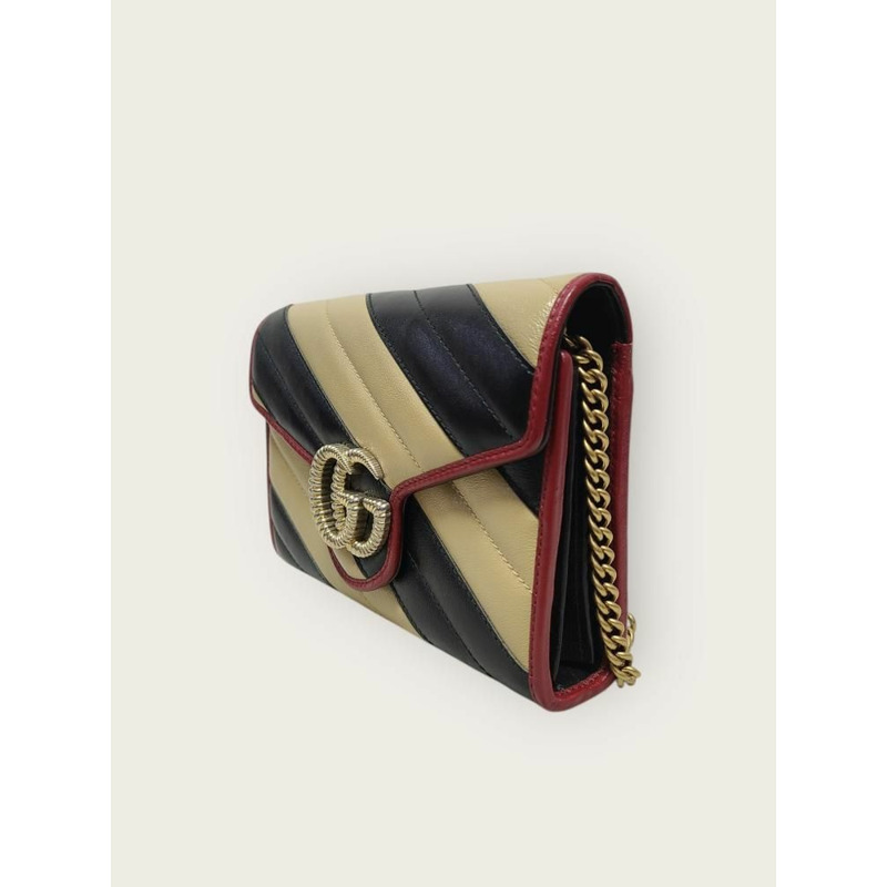 【包稅】GUCCI GG Marmont Matelassé 多色鏈條單肩包-1