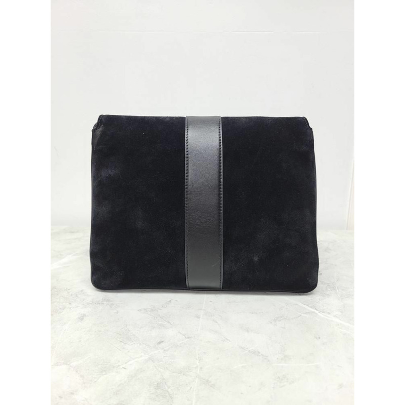 【包稅】GUCCI 黑色 GG 麂皮 Ali 單肩包-4