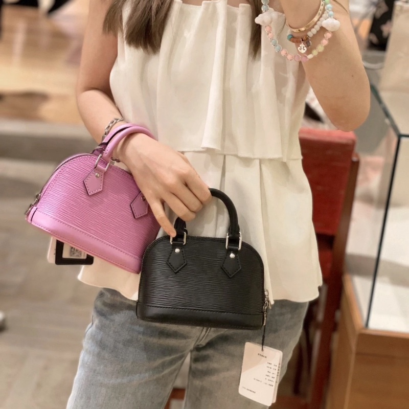 LV 新款alma nano 薰衣草迷你mini小貝殼17.5*8.5*12 98新配件塵袋-0