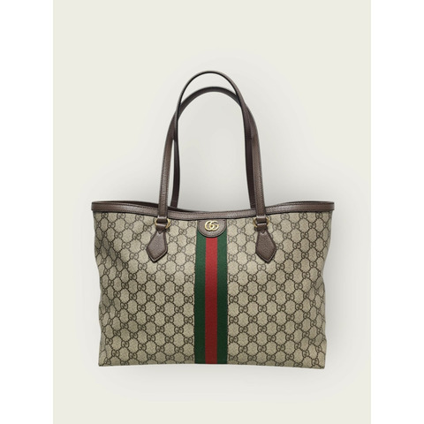 【包稅】GUCCI GG Supreme Ophidia Web 購物手提袋（中）