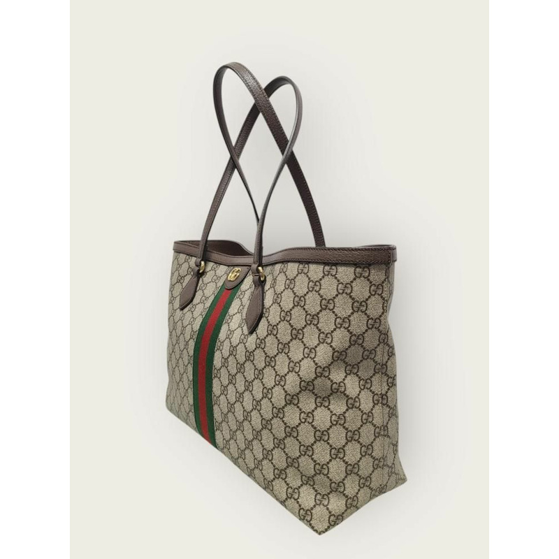 【包稅】GUCCI GG Supreme Ophidia Web 購物手提袋（中）-1