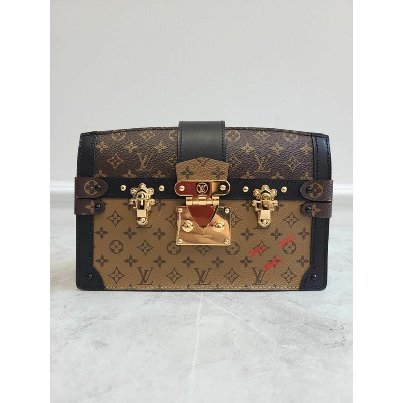 【包稅】LOUIS VUITTON Monogram Petite Malle Trunk 手拿單肩包-1