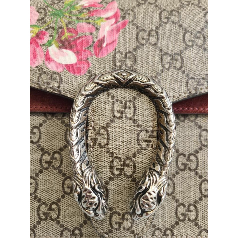 【包稅】GUCCI GG Supreme Flower Bloom Dionysus 鏈條單肩包（中）-2