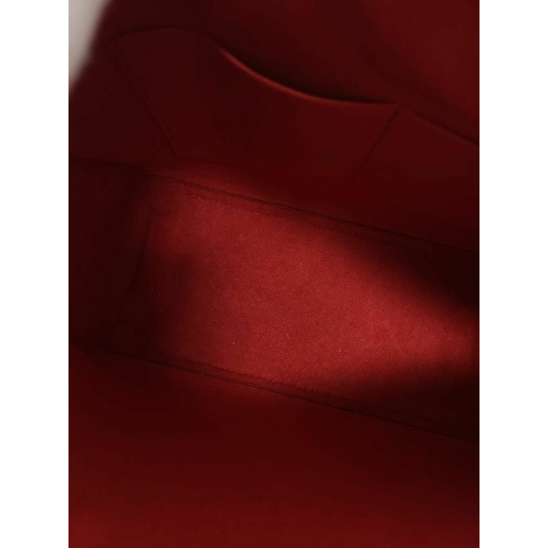 【包稅】LOUIS VUITTON Marine Rouge 粒面小牛皮銀色 Lockme 兩用手提包-4