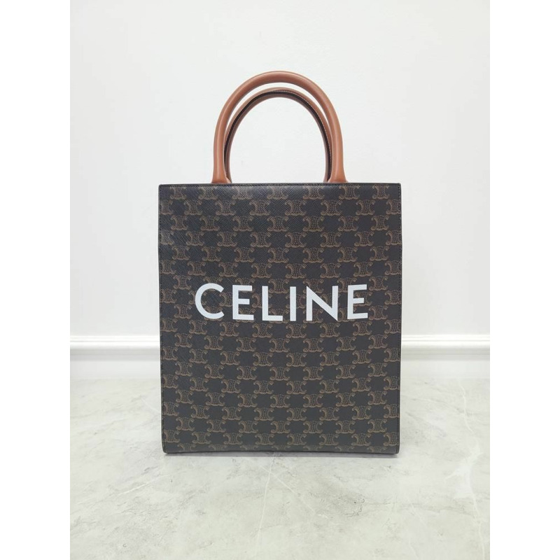 【包稅】CELINE Triomphe Canvas Vertical Cabas Bag Small-1
