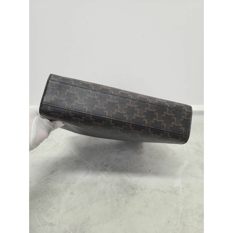 【包稅】CELINE Triomphe Canvas Vertical Cabas Bag Small-6