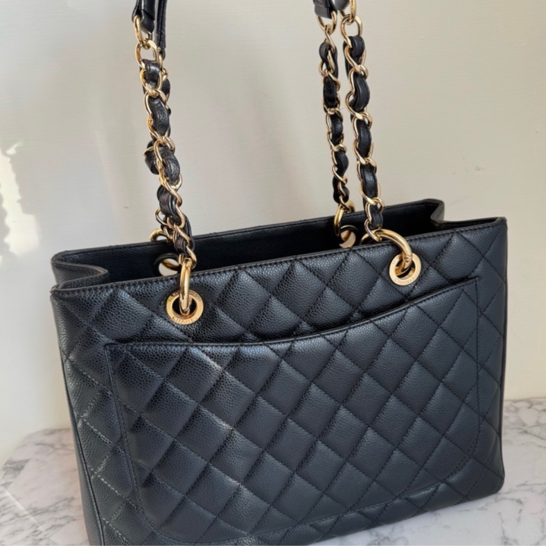 Chanel 大豆腐 金鏈包-8