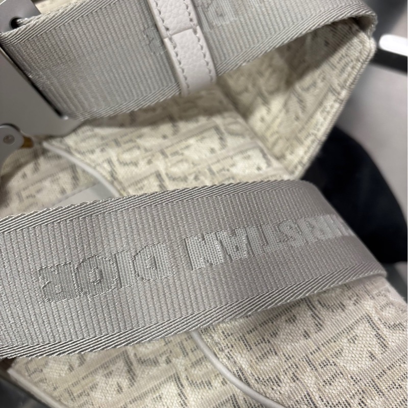 Dior Saddle Bag 白色刺繡老花 馬鞍包 大號-1