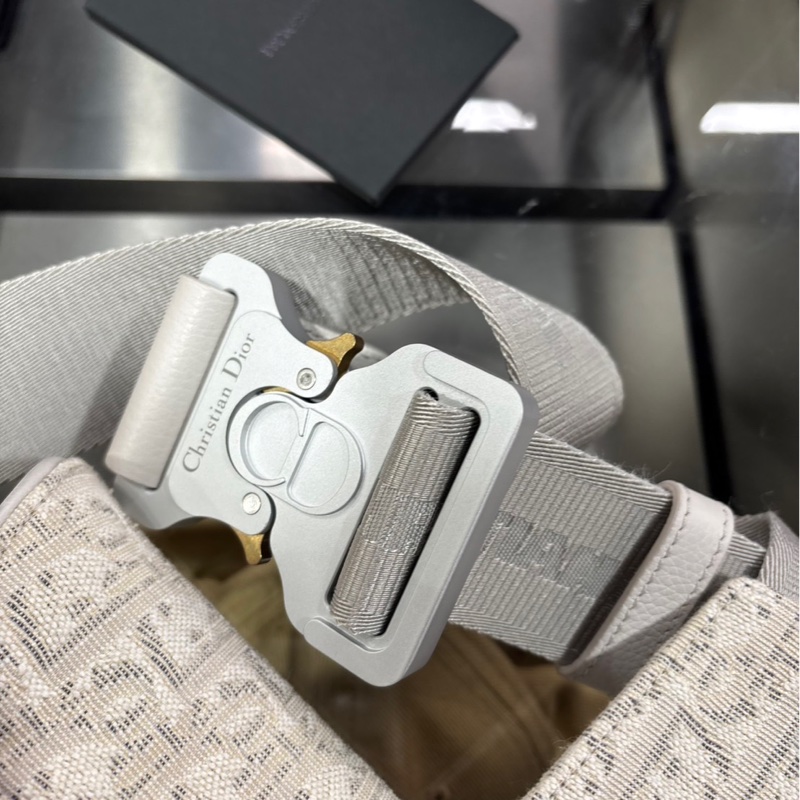 Dior Saddle Bag 白色刺繡老花 馬鞍包 大號-7