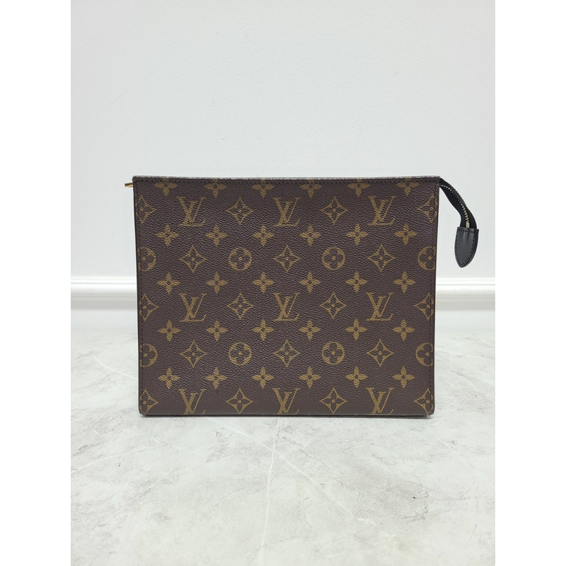 【包稅】LOUIS VUITTON 字母圖案帆布洗漱包-0