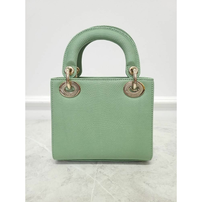 【包稅】DIOR 異國綠蜥蜴女士迷你包-5