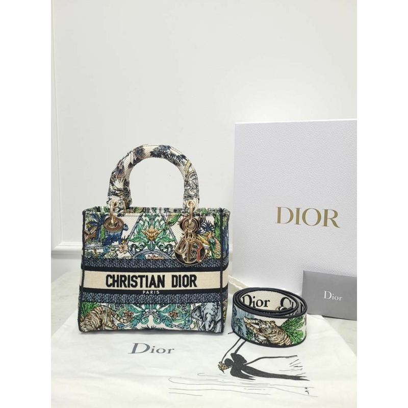 【包稅】DIOR 白色 多色 Étoile de Boyage Lady Di Light 單肩包-8