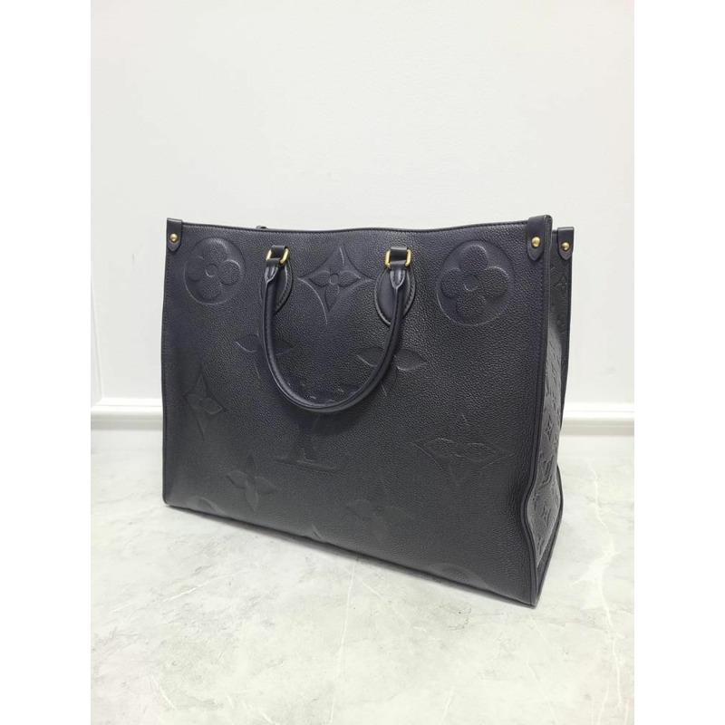 【包稅】LOUIS VUITTON 黑色 Monogram Empreinte Onthego 托特包-1