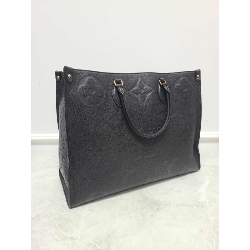 【包稅】LOUIS VUITTON 黑色 Monogram Empreinte Onthego 托特包-2