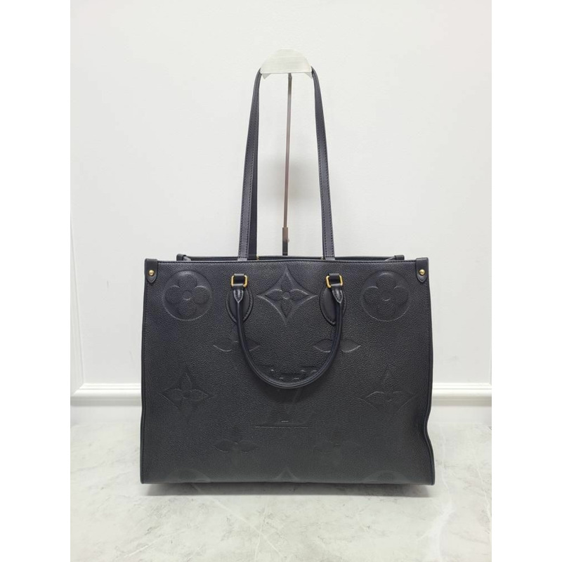 【包稅】LOUIS VUITTON 黑色 Monogram Empreinte Onthego 托特包-3