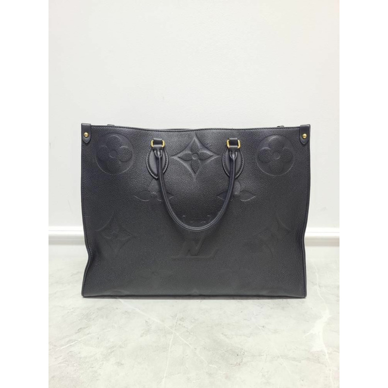 【包稅】LOUIS VUITTON 黑色 Monogram Empreinte Onthego 托特包-5