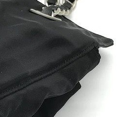 🌷Prada 黑銀鏈條降落傘經典單肩包 ｜經典花紋✦fufu style 精品✦ 氣質款｜-14