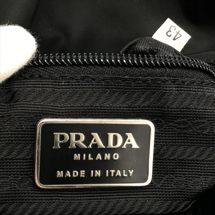 🌷Prada 黑銀鏈條降落傘經典單肩包 ｜經典花紋✦fufu style 精品✦ 氣質款｜-24