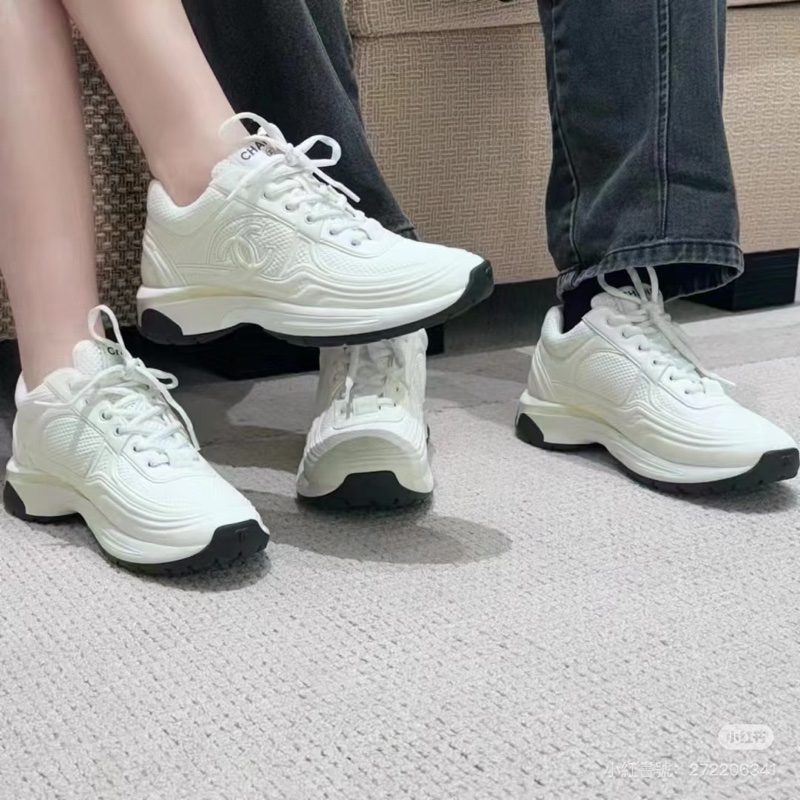 全新香奈兒內增高小白鞋 35.5-3