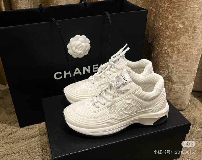 全新香奈兒內增高小白鞋 35.5-4