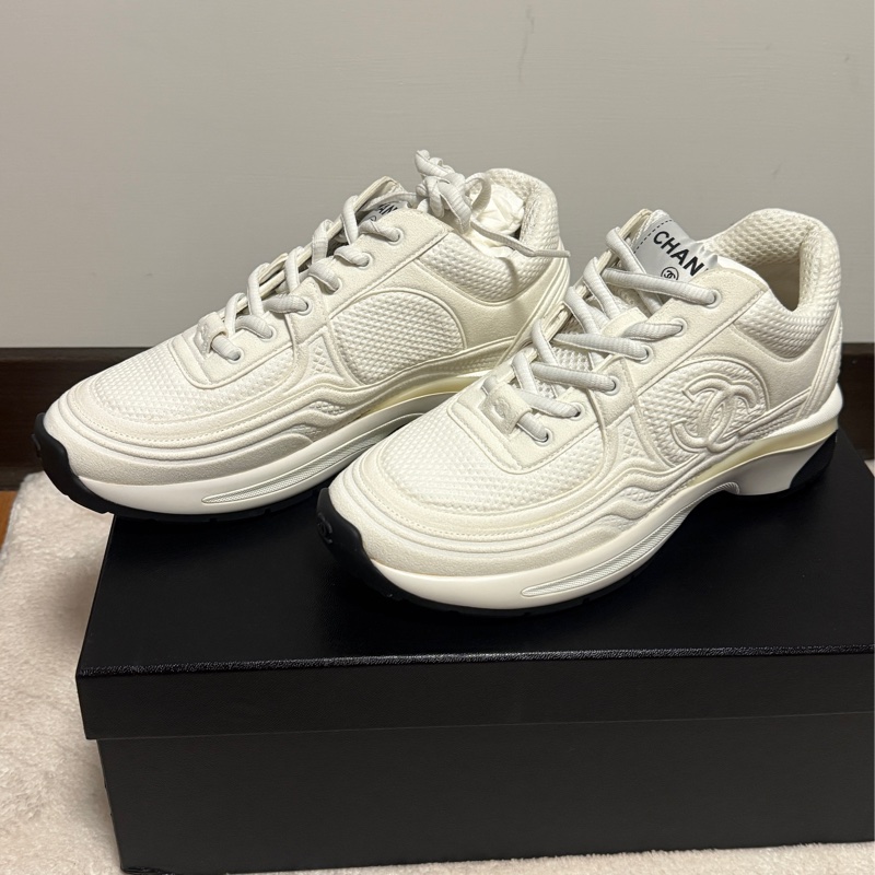 全新香奈兒內增高小白鞋 35.5-8