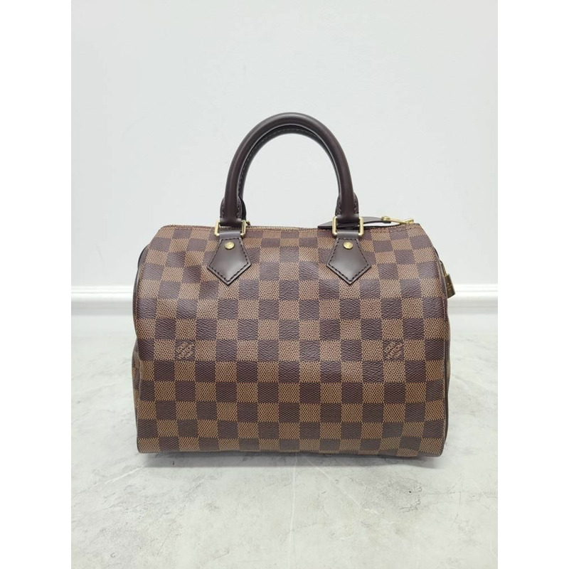 【包稅】LOUIS VUITTON Damier Ebene 帆布 Speedy 托特包-1