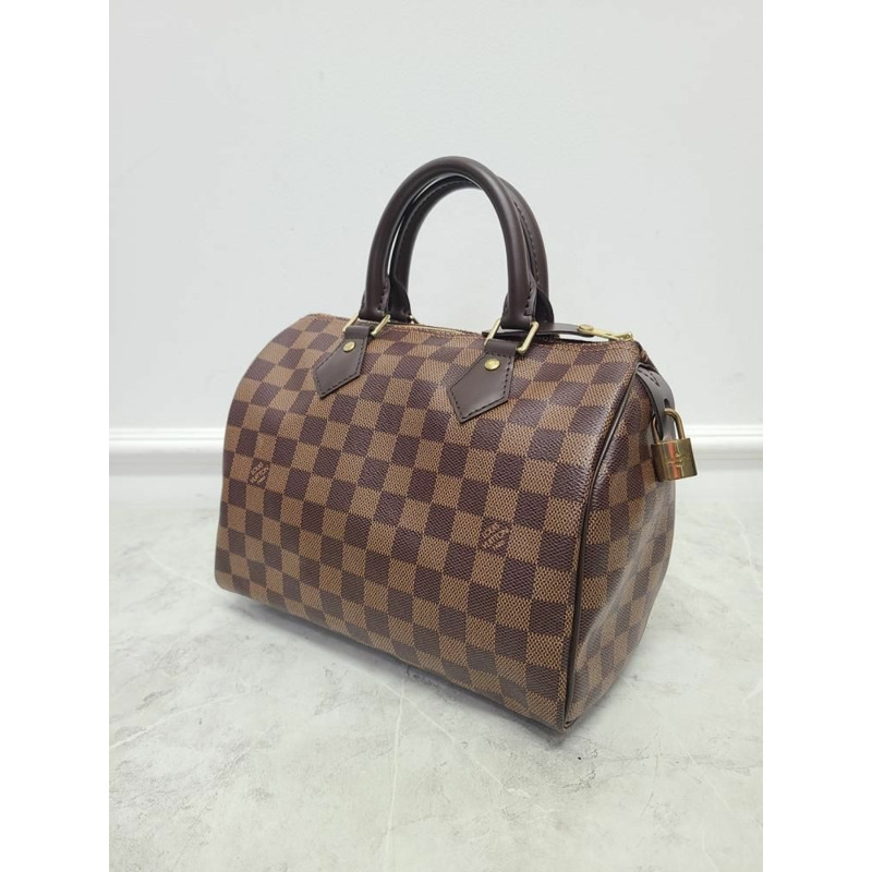 【包稅】LOUIS VUITTON Damier Ebene 帆布 Speedy 托特包-2