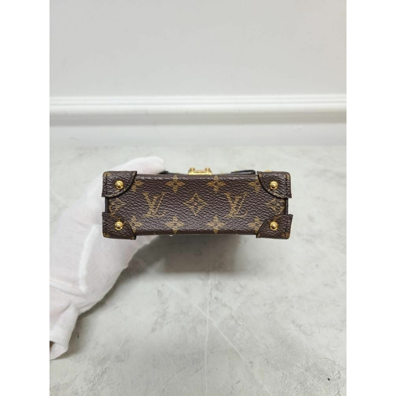 【包稅】LOUIS VUITTON 棕色 Pochette Trunk 垂直斜背包-6