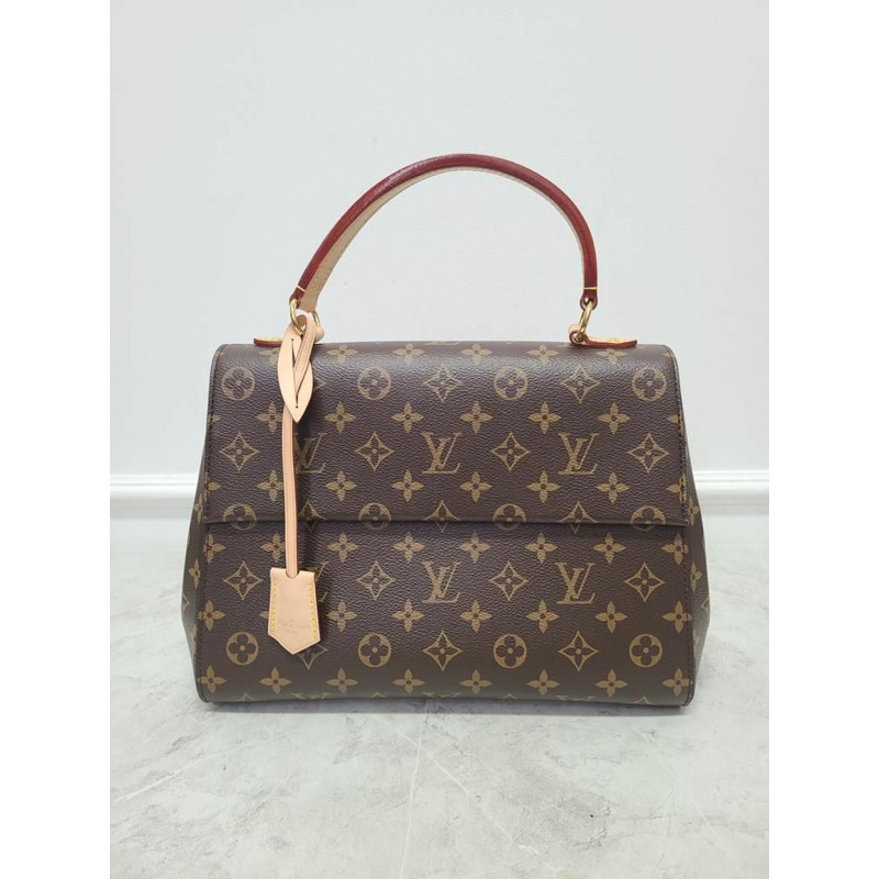 【包稅】LOUIS VUITTON Monogram Canvas Glacier Blue Cluny Shoulder Bag MM-1