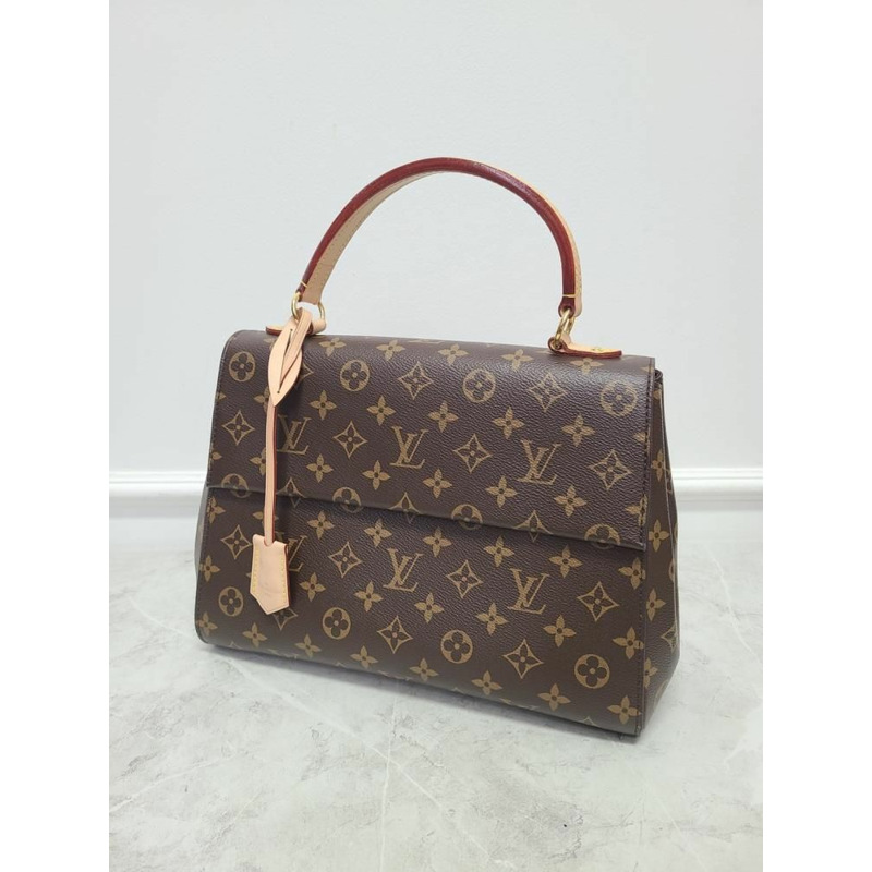 【包稅】LOUIS VUITTON Monogram Canvas Glacier Blue Cluny Shoulder Bag MM-2