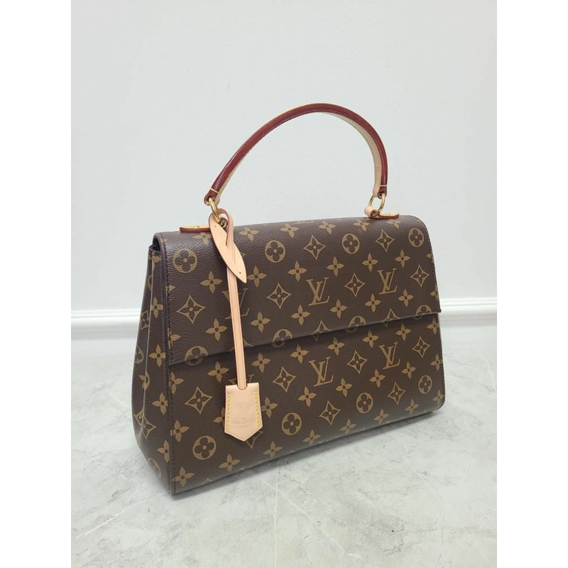 【包稅】LOUIS VUITTON Monogram Canvas Glacier Blue Cluny Shoulder Bag MM-3