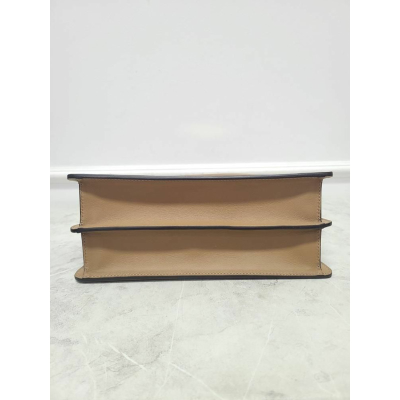 【包稅】FENDI Peekaboo 2023款小號菸草色單肩包-6