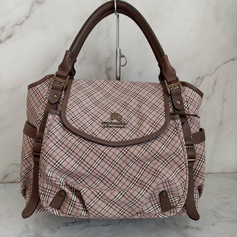 BURBERRY 博柏利 藍標 双提把/手提/單肩背包~二手