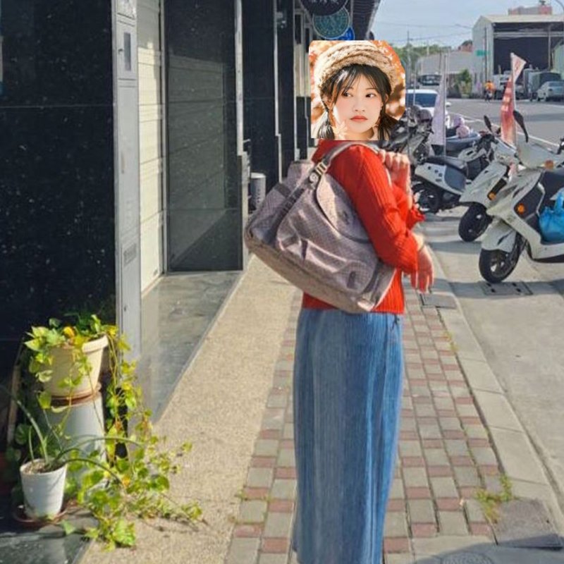 BURBERRY 博柏利 藍標 双提把/手提/單肩背包~二手-2