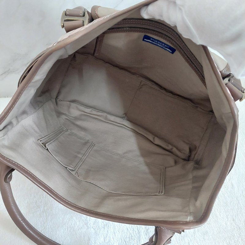 BURBERRY 博柏利 藍標 双提把/手提/單肩背包~二手-5