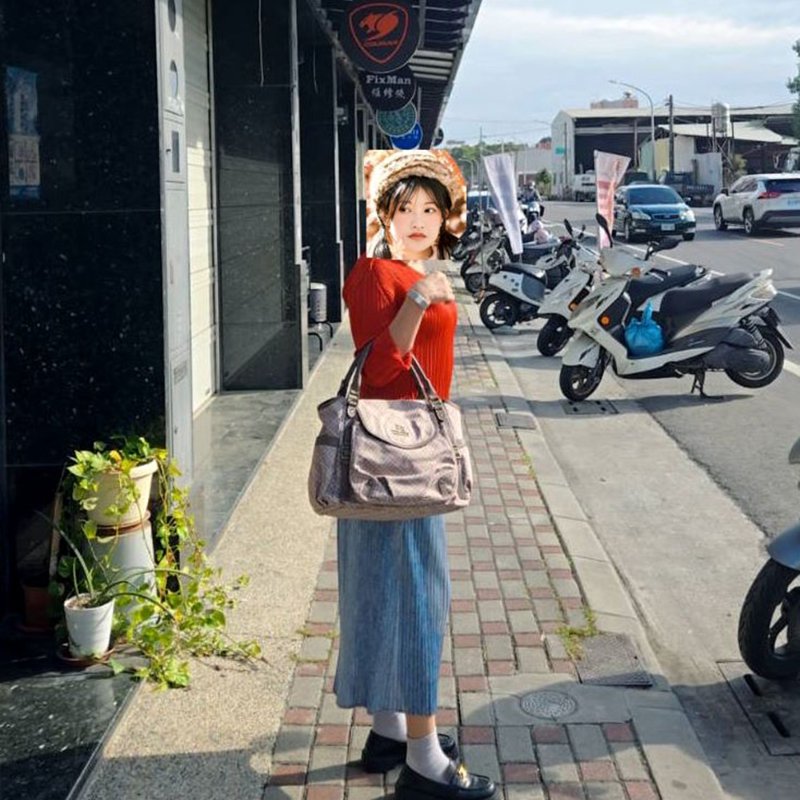 BURBERRY 博柏利 藍標 双提把/手提/單肩背包~二手-7