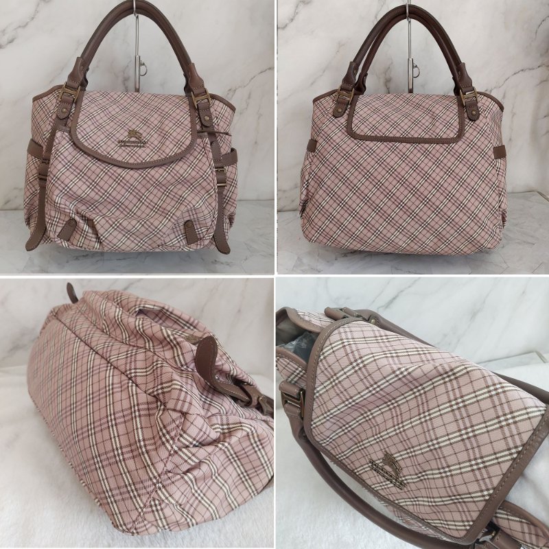 BURBERRY 博柏利 藍標 双提把/手提/單肩背包~二手-8