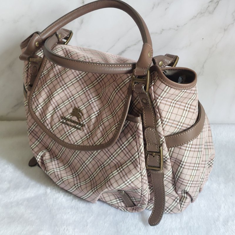 BURBERRY 博柏利 藍標 双提把/手提/單肩背包~二手-14